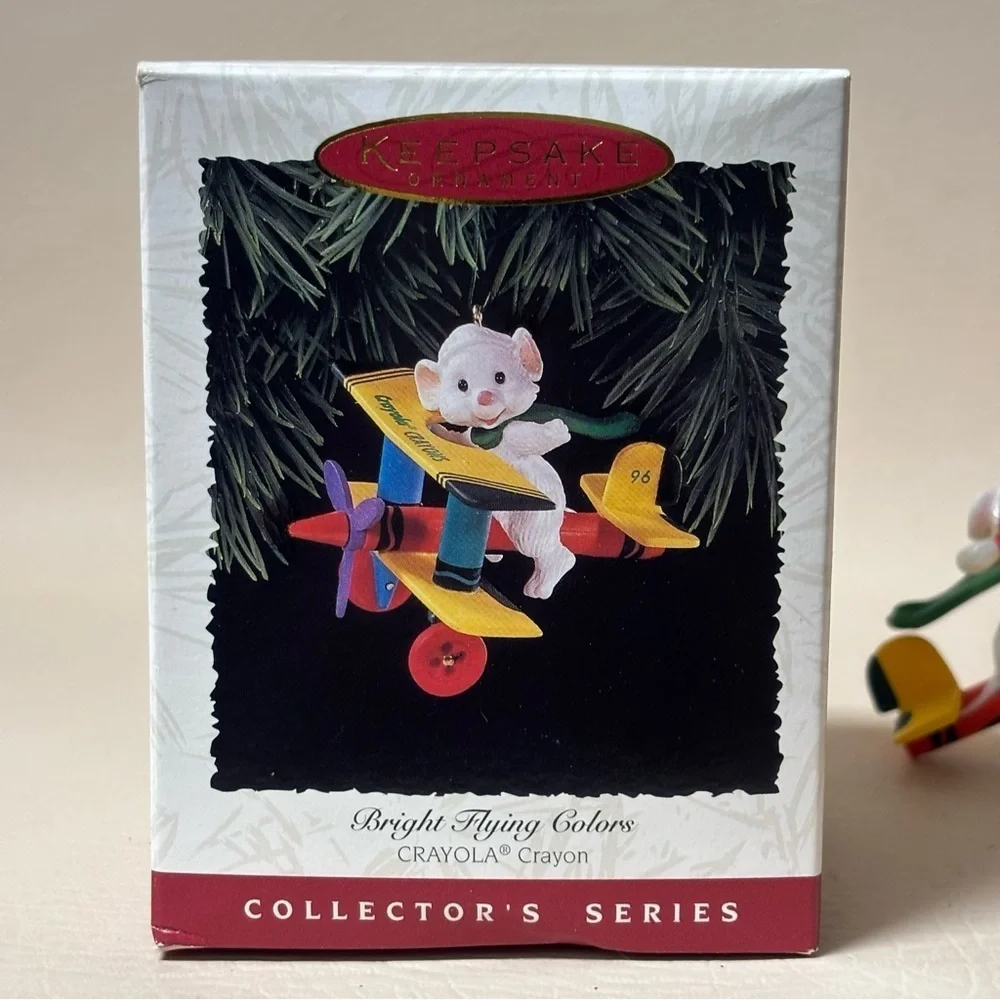 Vtg. Hallmark 1996 Bright Flying Colors Crayola Series Ornament Retired In Box
